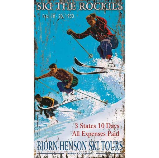Hensons Ski Custom Vintage Sign