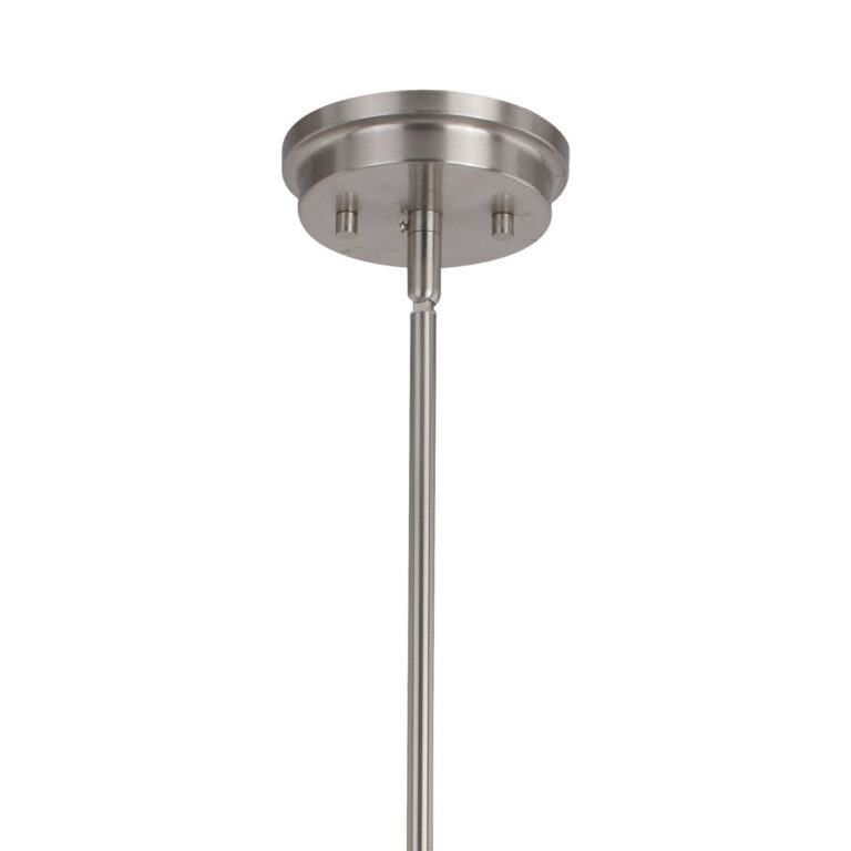 Avondale 5 Light Chandelier Satin Nickel and Dark Sycamore - Image 2
