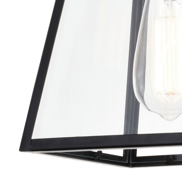 Grant 1 Light Mini Pendant Black - Image 3