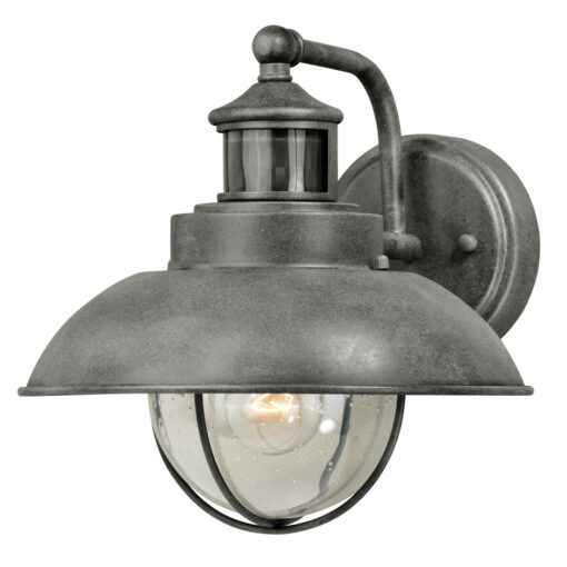 Harwich Gray Motion Sensor Dusk to Dawn Coastal Outdoor Wall Light