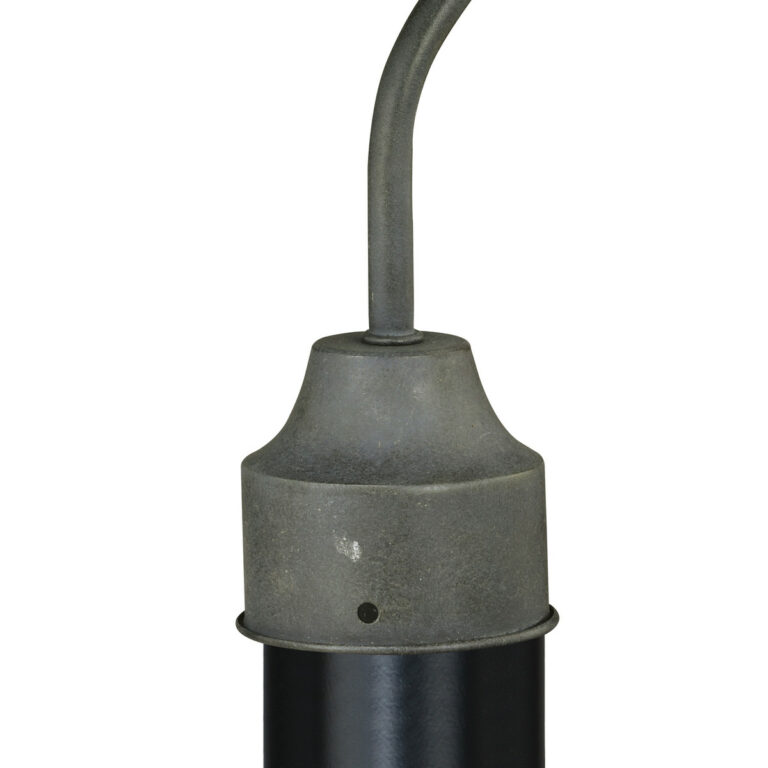 Harwich 1L Gray Coastal Outdoor Dome Barn Post Light Clear Glass - Image 3