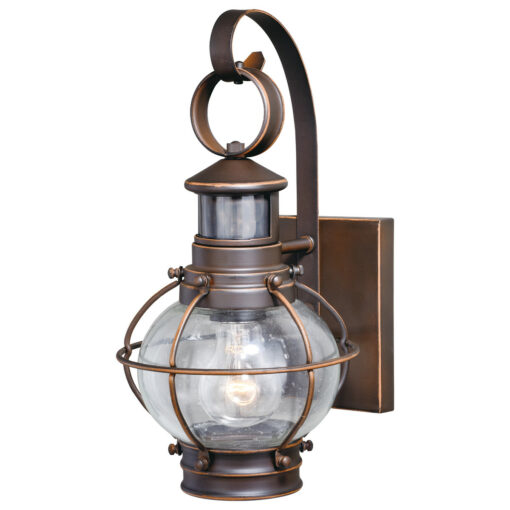 Chatham Bronze Motion Sensor Dusk to Dawn Coastal Outdoor Wall Light