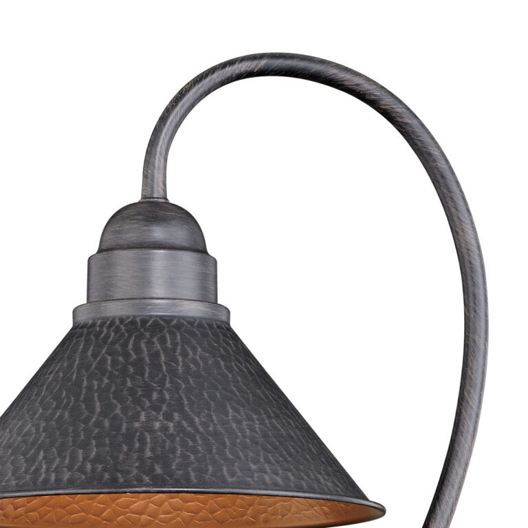 Outland 1L Black Dark Sky Farmhouse Outdoor Dome Barn Post Light - Image 3