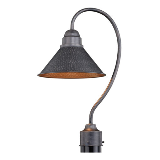 Outland 1L Black Dark Sky Farmhouse Outdoor Dome Barn Post Light