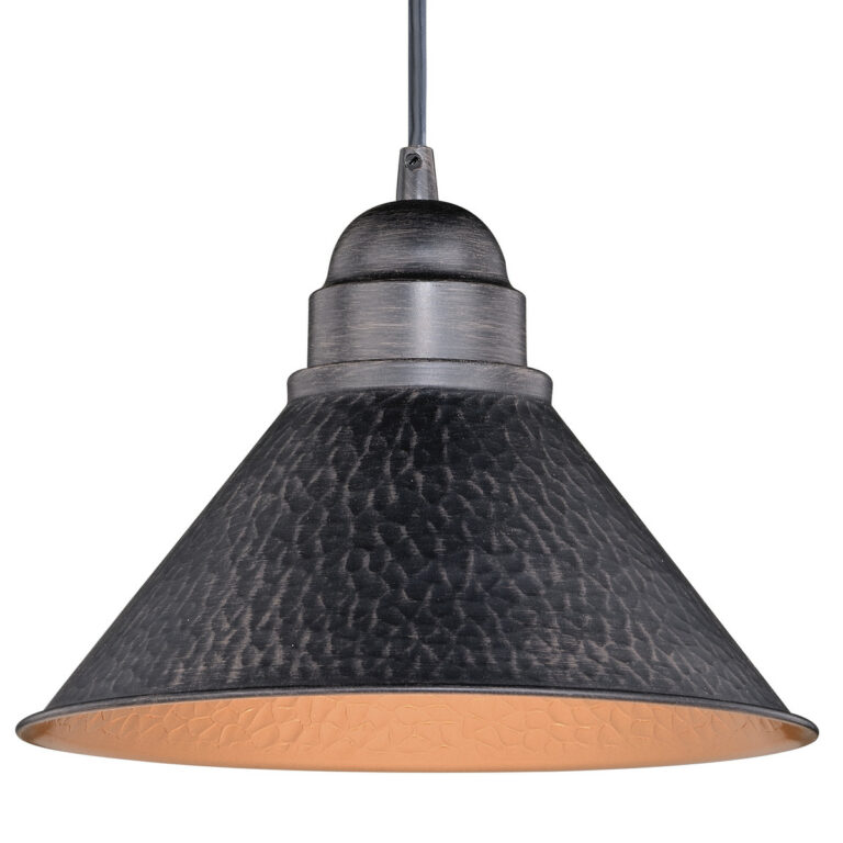 Outland 1 Light Black Gold Farmhouse Outdoor Barn Dome Pendant - Image 4