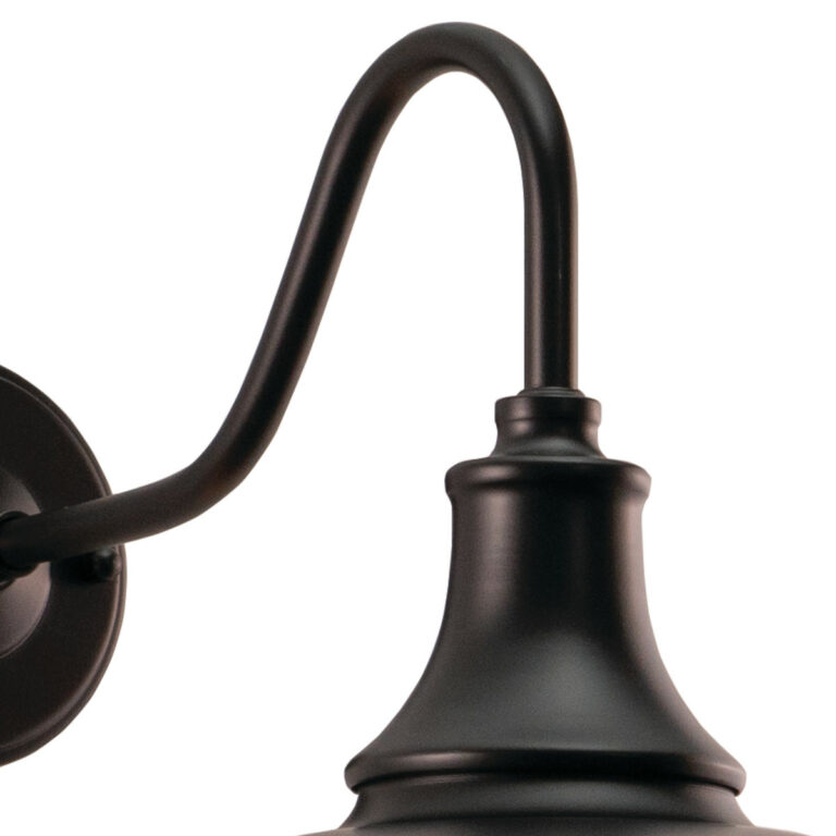Dorado 1 Light Dusk to Dawn Bronze Gold Farmhouse Barn Dome Outdoor Wall Lantern - Image 2