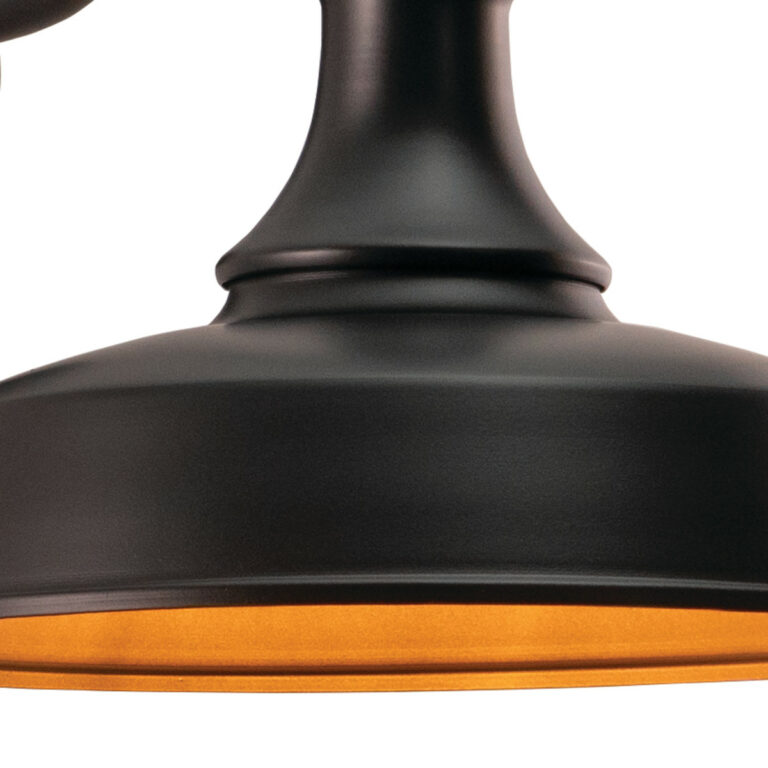 Dorado 1 Light Dusk to Dawn Bronze Gold Farmhouse Barn Dome Outdoor Wall Lantern - Image 3