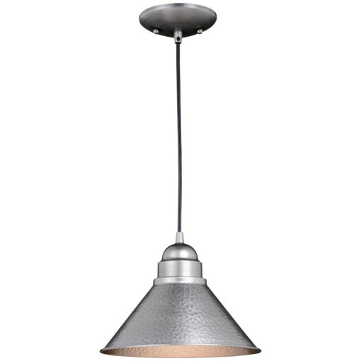 Outland 1 Light Pewter Farmhouse Outdoor Barn Dome Pendant