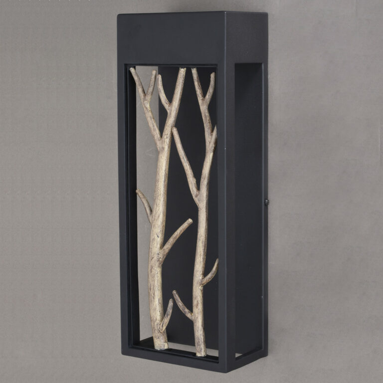Ocala 1 Light LED Black Rustic Twig Outdoor Wall Sconce - Image 2