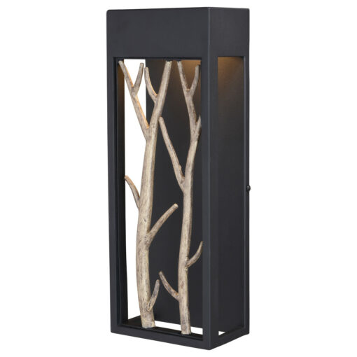 Ocala 1 Light LED Black Rustic Twig Outdoor Wall Sconce