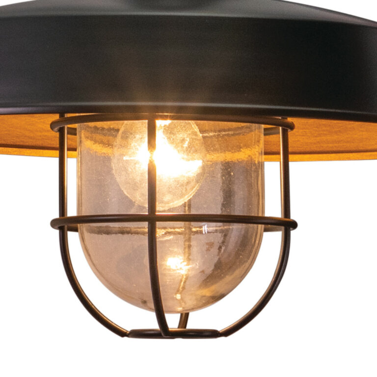 Dorado 1 Light Dusk to Dawn Bronze Farmhouse Outdoor Wall Barn Lantern Clear Glass - Image 4