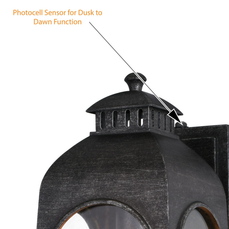 Pilsen 6.5 in. Outdoor Wall Light Brushed Charcoal - Image 3