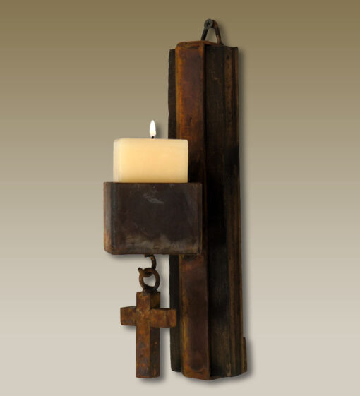 Tequila Barrel Wall Candle Holder