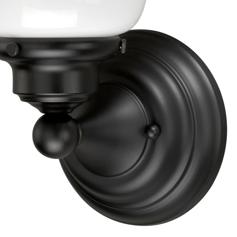 Huntley 1 Light Bronze Farmhouse Schoolhouse Bathroom Wall Fixture - Image 3