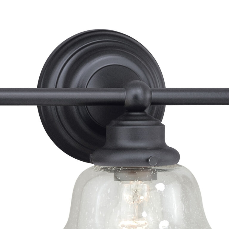 Huntley 3 Light Bronze Farmhouse Schoolhouse Bathroom Vanity Fixture - Image 3