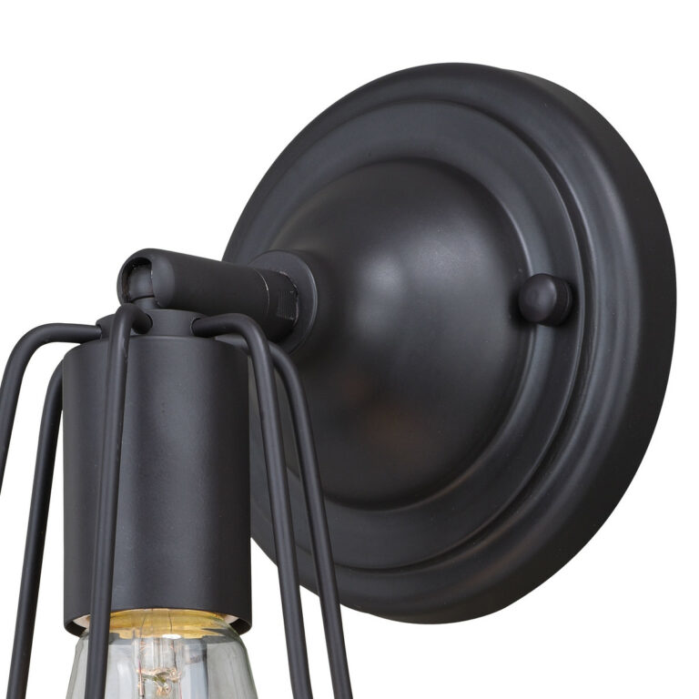 Clybourn 1 Light Bronze Adjustable Wire Cage Bathroom Wall Fixture - Image 2