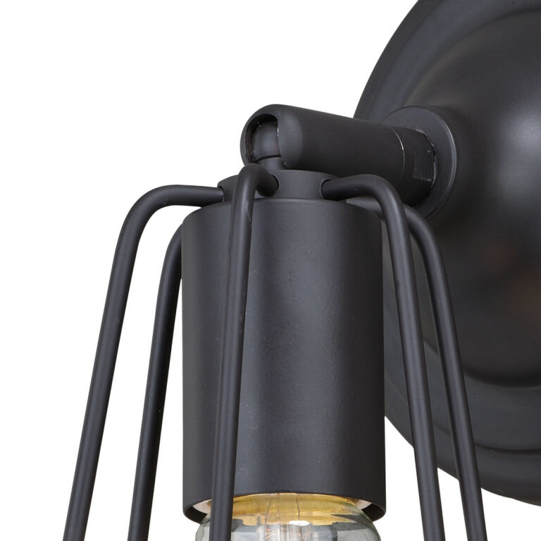 Clybourn 1 Light Bronze Adjustable Wire Cage Bathroom Wall Fixture - Image 3
