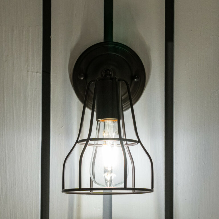 Clybourn 1 Light Bronze Adjustable Wire Cage Bathroom Wall Fixture - Image 4