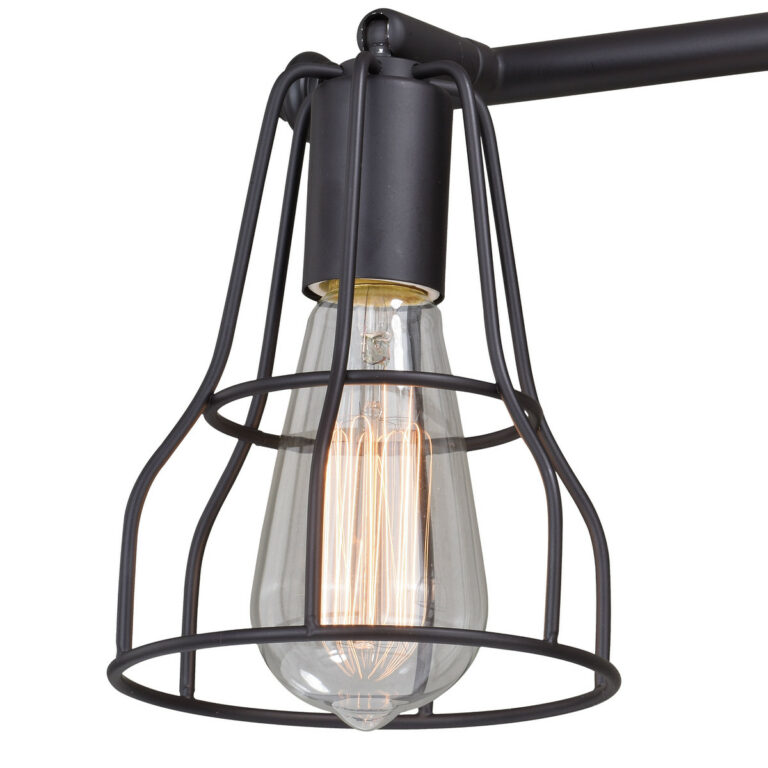 Clybourn 2 Light Bronze Adjustable Wire Cage Bathroom Vanity Fixture - Image 3