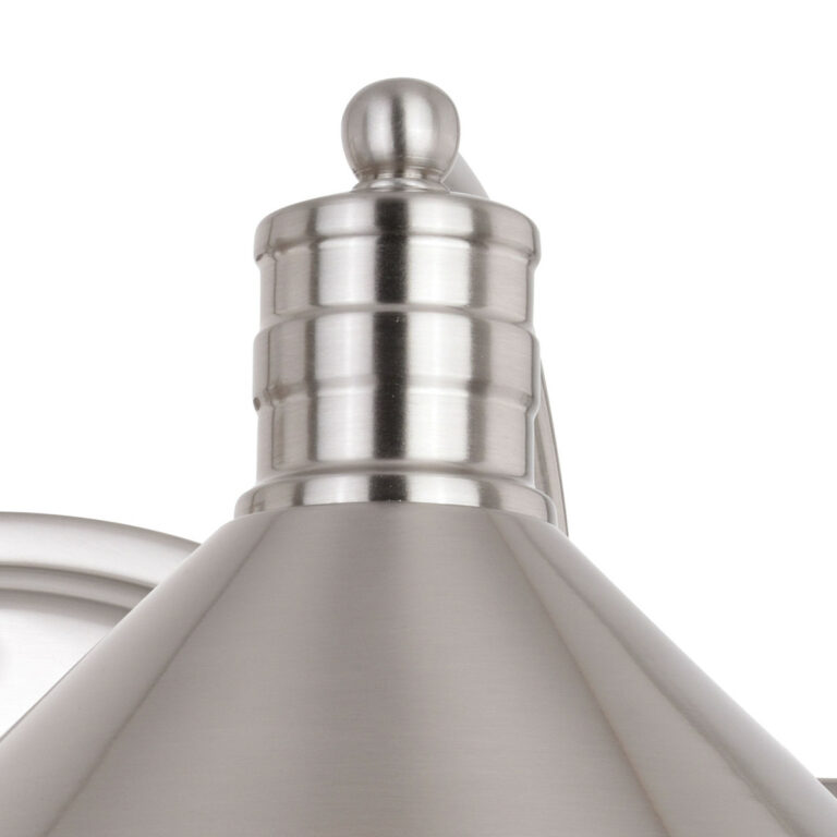 Akron 2 Light Vanity Satin Nickel and Matte White - Image 3
