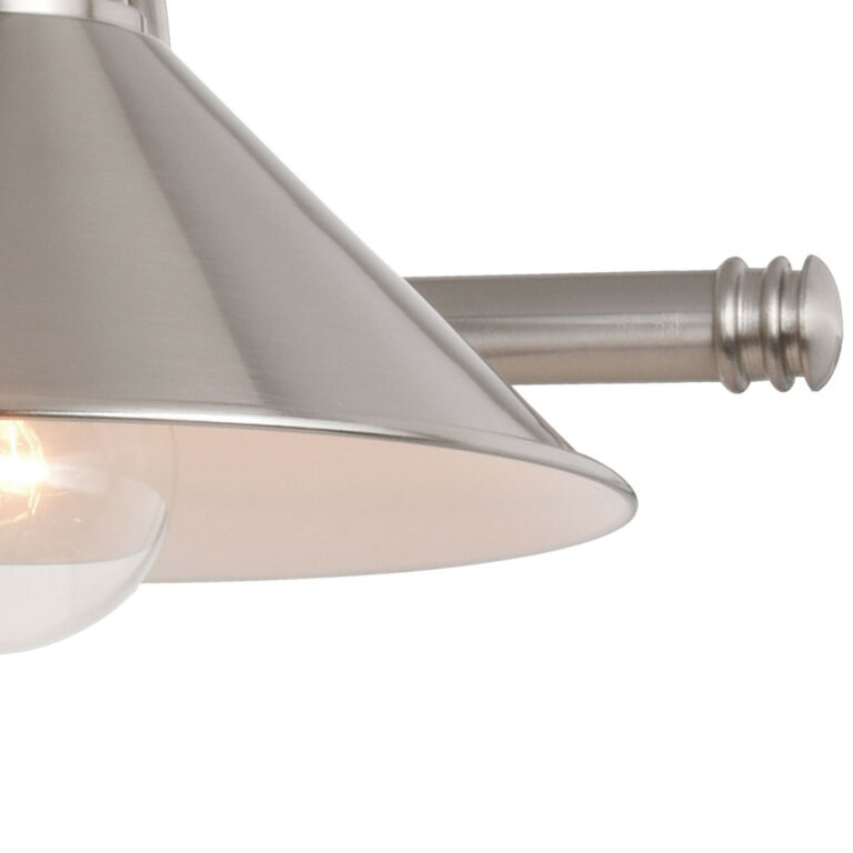 Akron 3 Light Vanity Satin Nickel and Matte White - Image 4