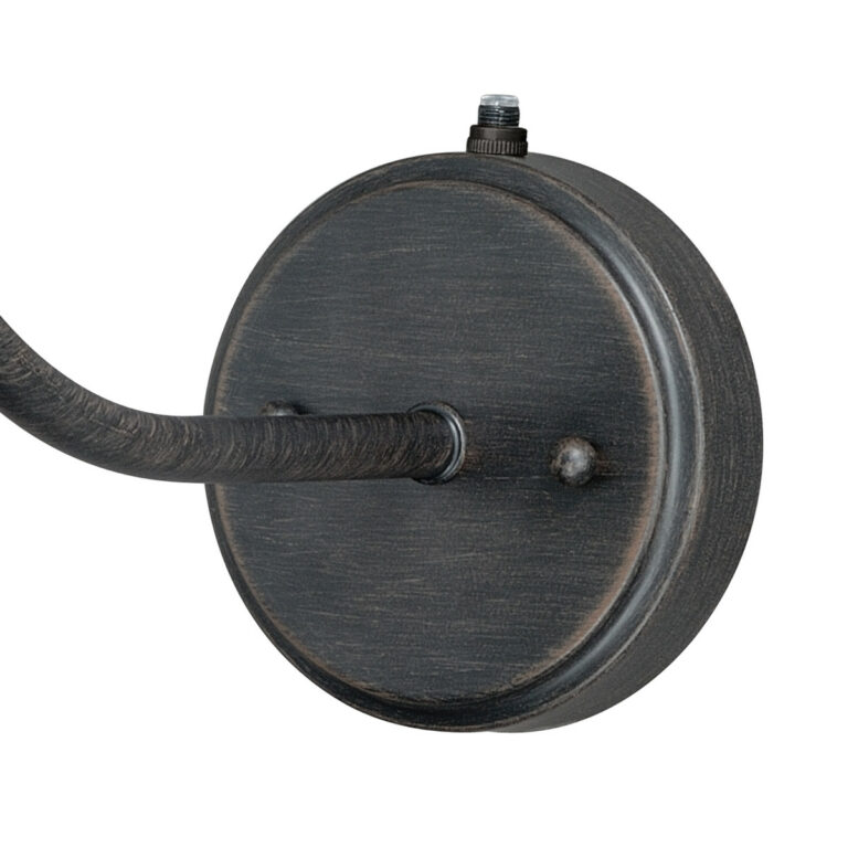 Outland 1 Light Dusk to Dawn Black Gold Farmhouse Barn Dome Outdoor Wall Lantern - Image 2