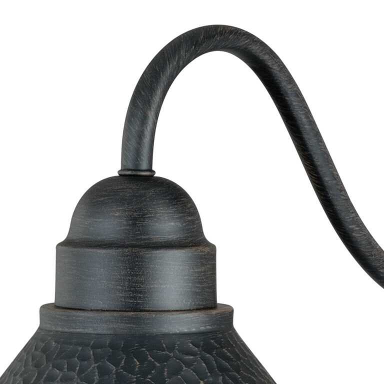 Outland 1 Light Dusk to Dawn Black Gold Farmhouse Barn Dome Outdoor Wall Lantern - Image 3