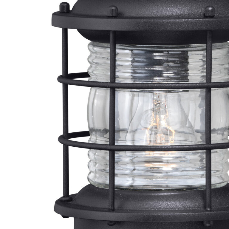 Hyannis Black Motion Sensor Dusk to Dawn Coastal Outdoor Wall Light - Image 4