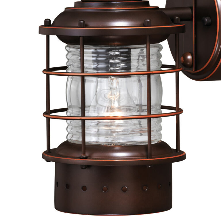 Hyannis Bronze Motion Sensor Dusk to Dawn Coastal Outdoor Wall Light - Image 3