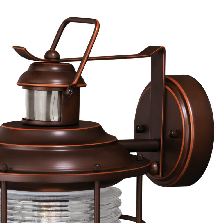 Hyannis Bronze Motion Sensor Dusk to Dawn Coastal Outdoor Wall Light - Image 2