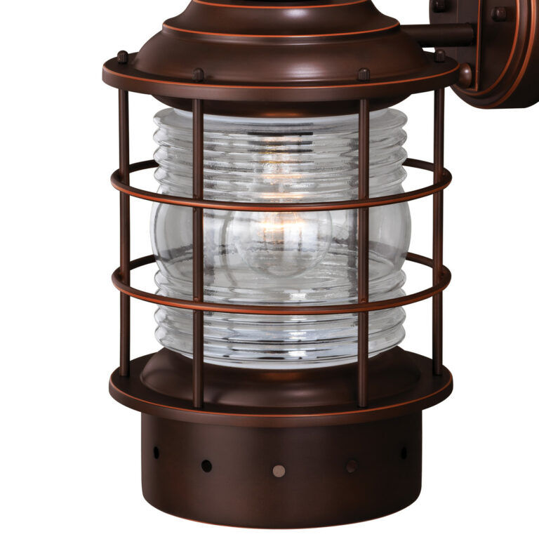 Hyannis Bronze Motion Sensor Dusk to Dawn Coastal Outdoor Wall Light - Image 3