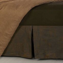 Faux Leather Bed Skirt, Twin