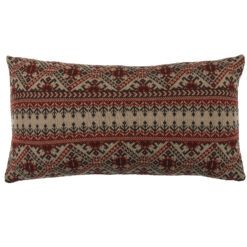 Lodge Fair Isle knit body pillow, 21x35